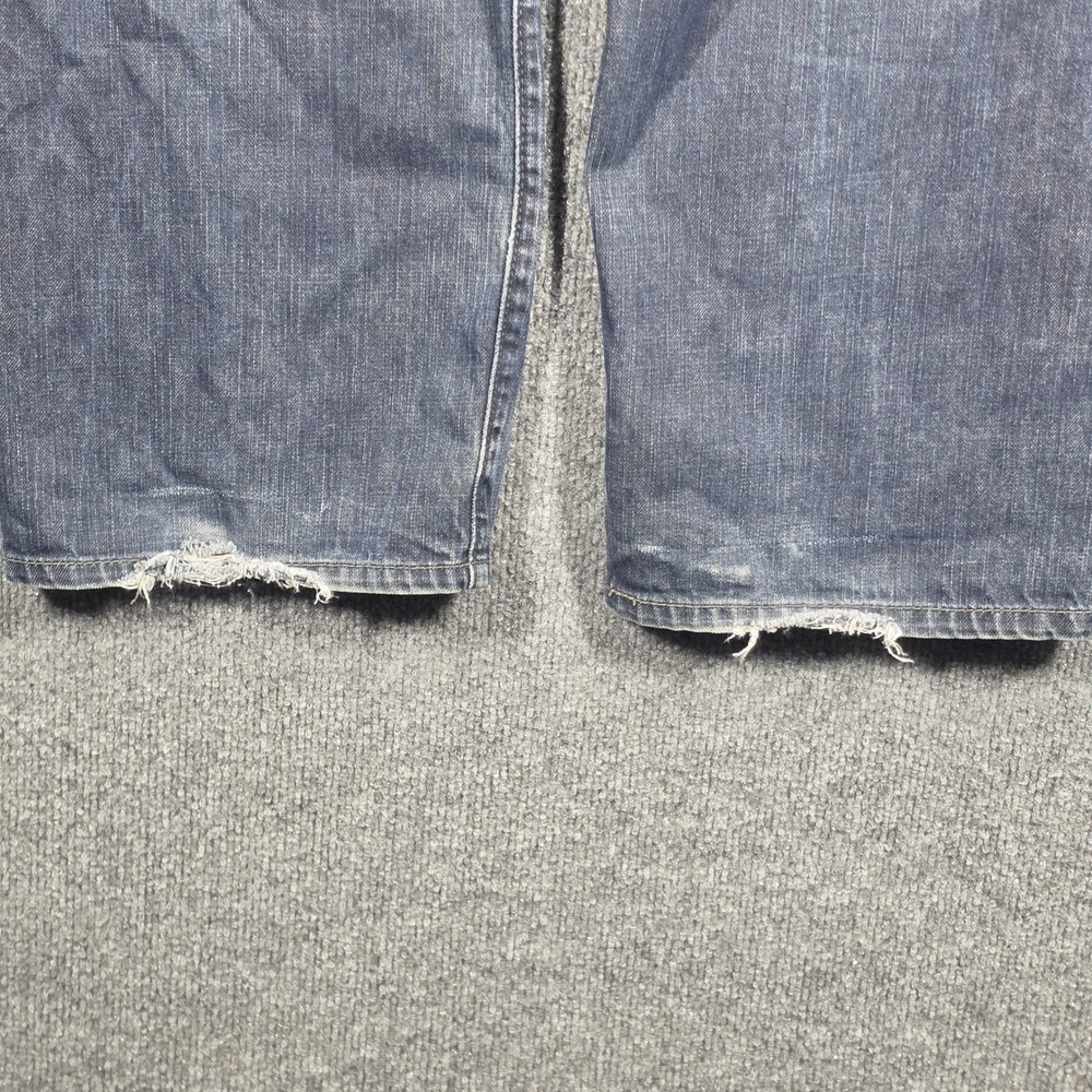 Levis 569 Jeans Mens 34x32 Loose Fit Baggy Indigo Wash Distressed Denim‎ - Picture 7 of 13